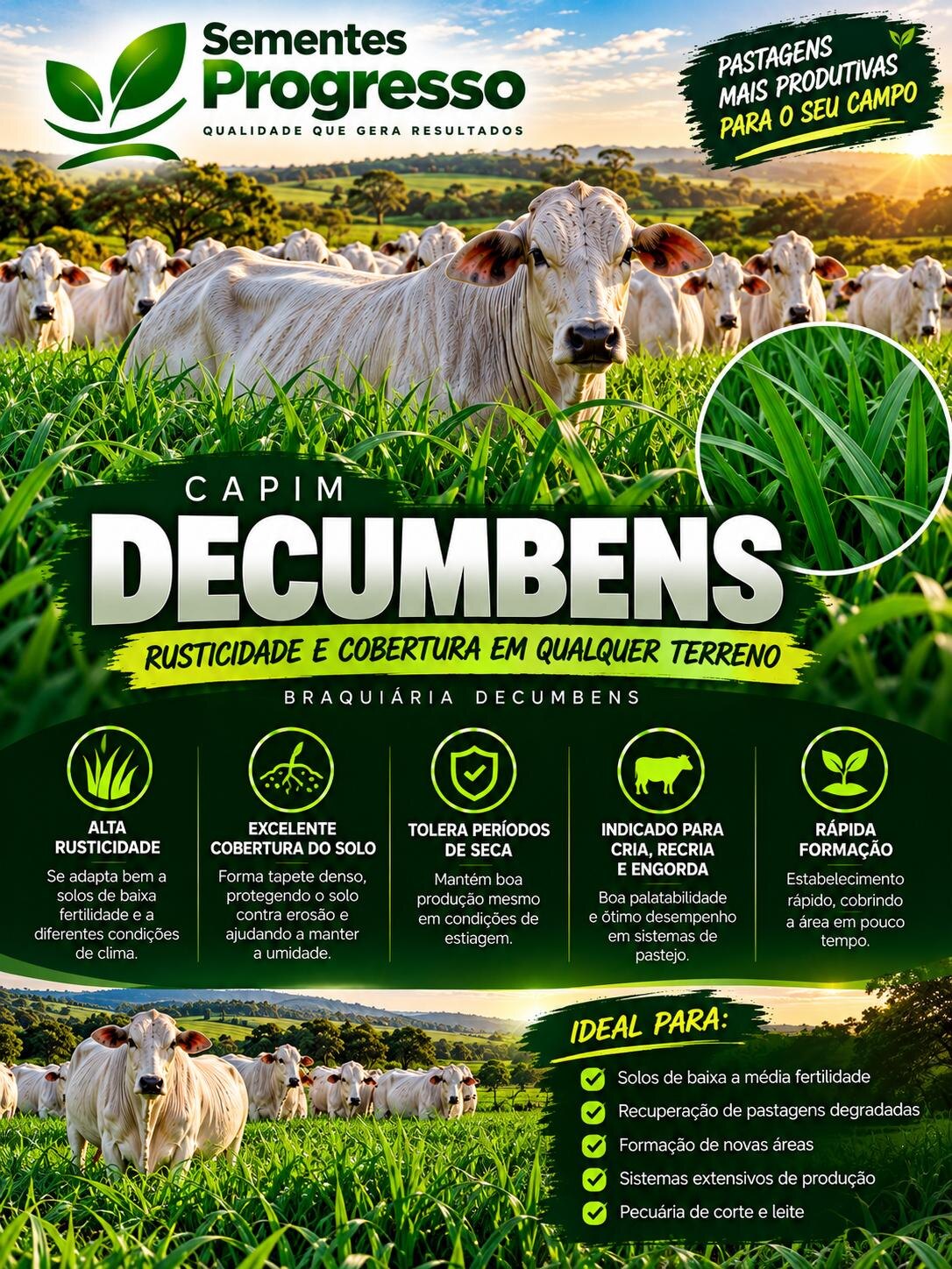 Ficha técnica de Decumbens — Sementes Progresso