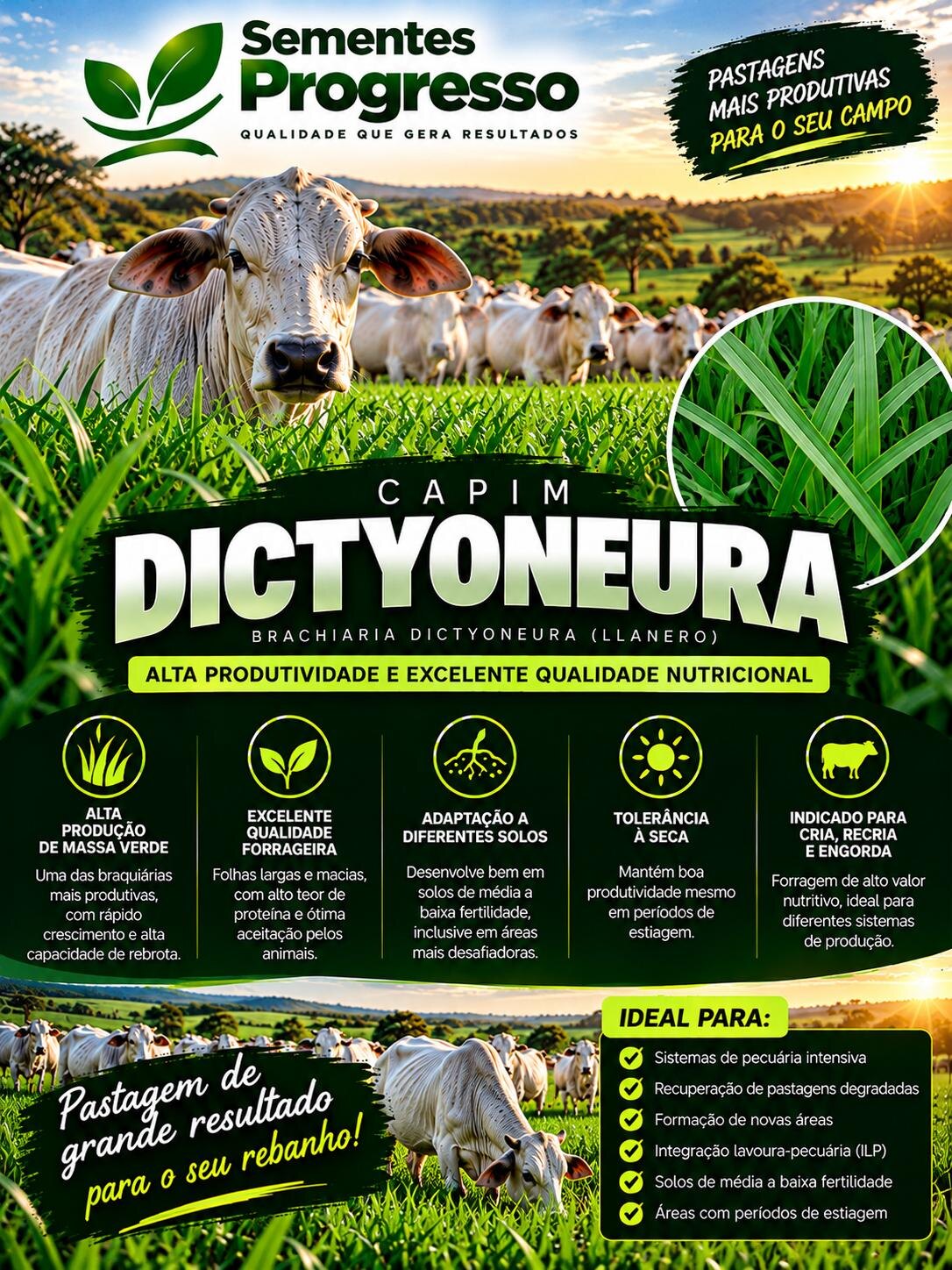 Ficha técnica de Dictyoneura — Sementes Progresso