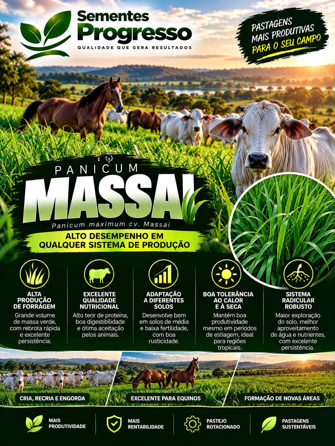 Ficha técnica de Massai — Sementes Progresso