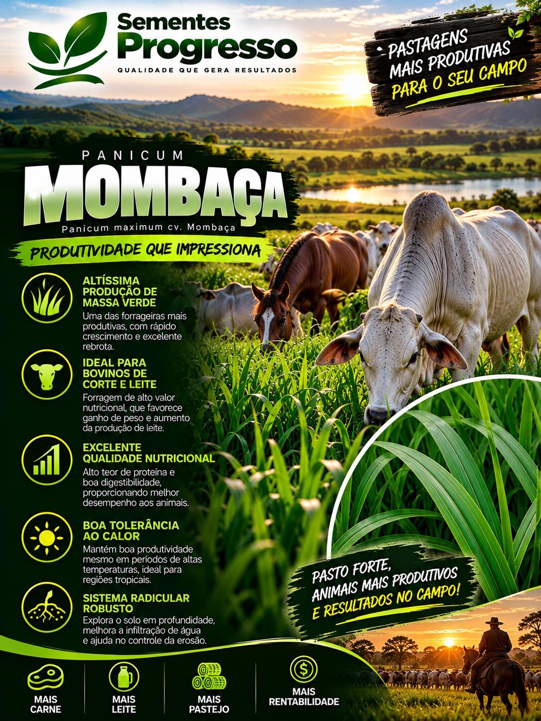 Ficha técnica de Mombaça — Sementes Progresso