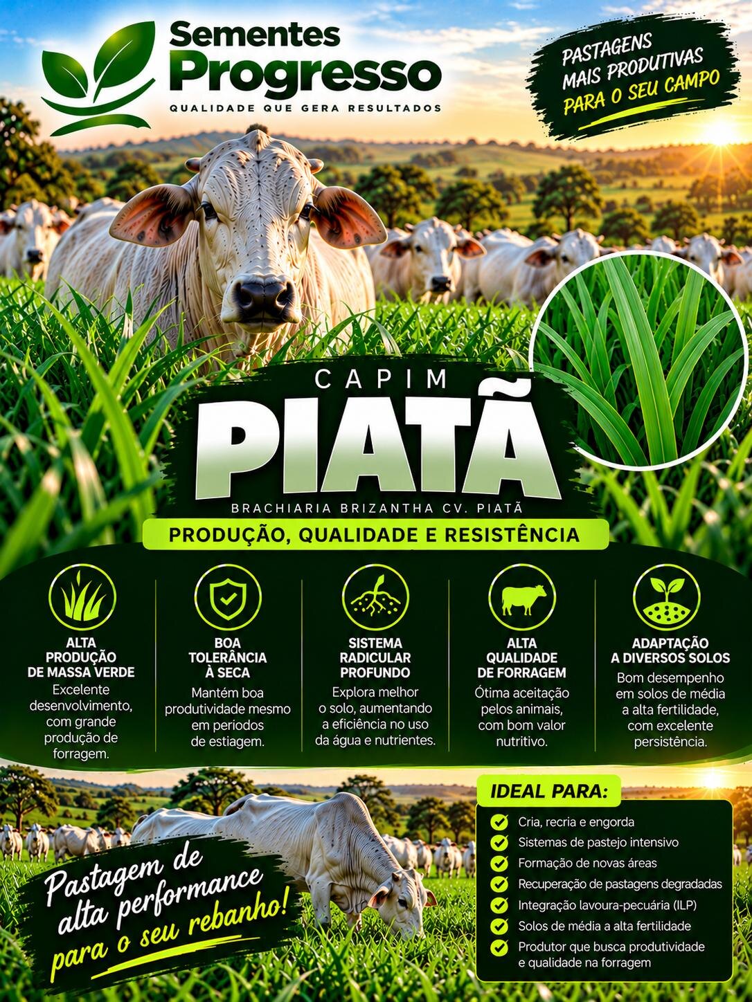 Ficha técnica de Piatã — Sementes Progresso