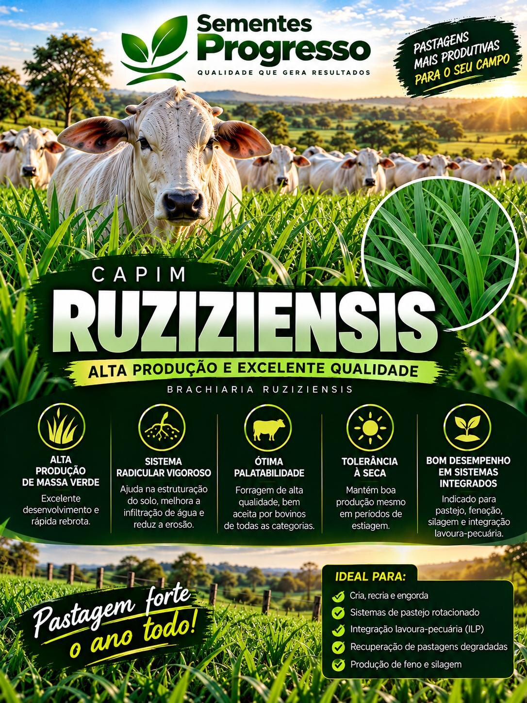Ficha técnica de Ruziziensis — Sementes Progresso