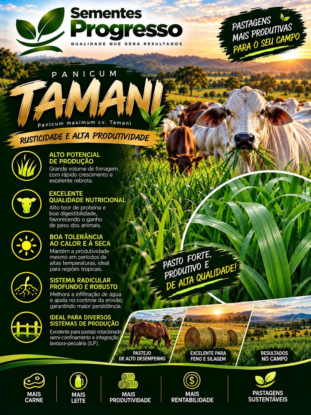 Ficha técnica de Tamani — Sementes Progresso